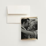 "True Love" - Wedding Thank You Cards in Clay by Carolyn Nicks - Front