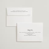 "Eloquence" - Wedding Thank You Cards in Snow by Kimberly FitzSimons - FREE Recipient Addressing