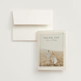 "Regent" - Wedding Thank You Cards in Opal by Robert and Stella - Front