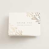 "Swoon" - Wedding Thank You Cards in Cotton by Carolyn Nicks - Front