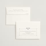 "Woven" - Wedding Thank You Cards in Navy by Baumbirdy - FREE Recipient Addressing
