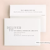"Finley" - Wedding Thank You Cards in Graphite by Kristie Kern - FREE Recipient Addressing