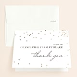 "Thrilling" - Wedding Thank You Cards in Snow by Design Lotus - Front