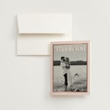 "News!" - Wedding Thank You Cards in Strawberry by Claudia Orengo - Front