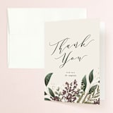 "evergreen" - Wedding Thank You Cards in Shamrock by Leah Bisch - Front