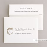 "Gather" - Wedding Thank You Cards in Ebony by Leah Bisch - FREE Recipient Addressing