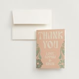 "Nouveau Frame" - Wedding Thank You Cards in Sage by GeekInk Design - Front