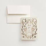 "Bella Bellissima" - Wedding Thank You Cards in Blush by Ani Somi - Front
