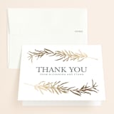 "Simple Sprigs" - Wedding Thank You Cards in Mist by Erin Deegan - Front