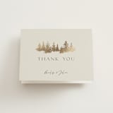 "Vista" - Wedding Thank You Cards in Fallen Snow by Robin Ott - Front