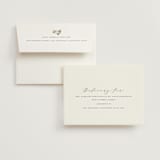 "Floral Border" - Wedding Thank You Cards in Champagne by Leah Bisch - FREE Recipient Addressing