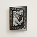 "Regency Grace" - Wedding Thank You Cards in Onyx by Ana de Sousa - Front