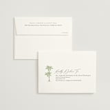 "Palm Monogram" - Wedding Thank You Cards in Leaf by Olivia Raufman - FREE Recipient Addressing