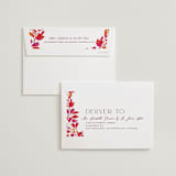 "Bright abstract" - Wedding Thank You Cards in Sangria by Jessica Corliss - FREE Recipient Addressing