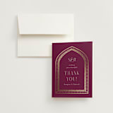"Amber Palace" - Wedding Thank You Cards in Garnet by Chris Griffith - Front