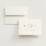 "Wildflower" - Wedding Thank You Cards in Cotton by Jennifer Postorino - Front