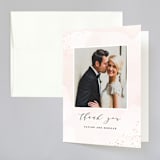 "Formal Watercolor" - Wedding Thank You Cards in Bashful by Jennifer Postorino - Front