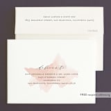 "Formal Watercolor" - Wedding Thank You Cards in Bashful by Jennifer Postorino - FREE Recipient Addressing
