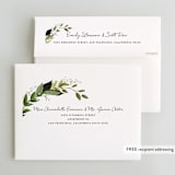 "Vines of Green" - Wedding Thank You Cards in Fern by Susan Moyal - FREE Recipient Addressing