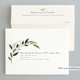 "Greenery Crown" - Wedding Thank You Cards in Midnight by Susan Moyal - FREE Recipient Addressing