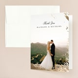 "Edgy Charm" - Wedding Thank You Cards in Ivory by Kimberly FitzSimons - Front