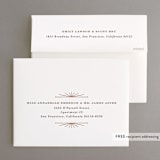 "Art Deco Border" - Wedding Thank You Cards in Blush by Hooray Creative - FREE Recipient Addressing