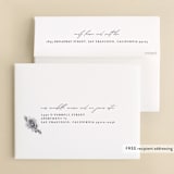 "Enchanted Blooms" - Wedding Thank You Cards in Midnight by Lori Wemple - FREE Recipient Addressing
