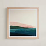 "Santa Cruz Seascape (edition of 5)" - Rare Edition Art Print in Seashore by Caryn Owen - Framed