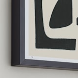 "Perfect Composition (edition of 5)" - Rare Edition Art Print in Black by Ilana Greenberg - Numbered