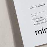 "Perfect Composition (edition of 5)" - Rare Edition Art Print in Black by Ilana Greenberg - Certificate of Authenticity