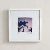"Twilight Palms (edition of 5)" - Rare Edition Art Print in Purple Sky by Kamala Nahas - Framed