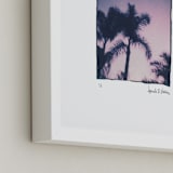 "Twilight Palms (edition of 5)" - Rare Edition Art Print in Purple Sky by Kamala Nahas - Numbered