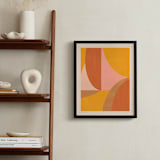 "Organic Calm (edition of 5)" - Rare Edition Art Print in Orange by Beth Vassalo - In a Room