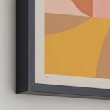 "Organic Calm (edition of 5)" - Rare Edition Art Print in Orange by Beth Vassalo - Numbered