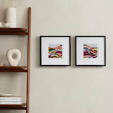 "Pathways I & II (edition of 5)" - Rare Edition Art Print in Rainbow by melanie mikecz - In a Room