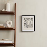 "Sharing Lights (edition of 5)" - Rare Edition Art Print in Slate by Catilustre - In a Room