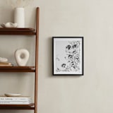 "Inky Rambling Rose (edition of 5)" - Rare Edition Art Print in Ink by Sonal Nathwani - In a Room