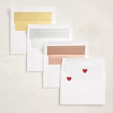 "Cute hearts" - Valentine's Day Cards in Rose by Iveta Angelova - Envelope Liner Options