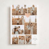 "Stamped Heart" - Valentine's Day Cards in Chiffon by Blustery August - Front