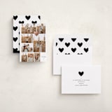 "Stamped Heart" - Valentine's Day Cards in Chiffon by Blustery August - Assembled