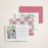 "Valentine Lettering" - Valentine's Day Cards in Silk by Erin German - Back of Card Options