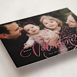 "Valentine Lettering" - Valentine's Day Cards in Silk by Erin German - Detail