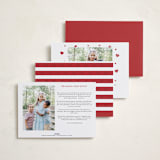 "Lovely Collage" - Valentine's Day Cards in Linen by Robert and Stella - Back of Card Options