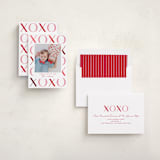 "XO Border" - Valentine's Day Cards in Bubblegum by Jessica Corliss - Assembled