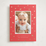 "Repeating Hearts" - Valentine's Day Cards in Red Rose by Hooray Creative - Front