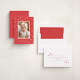 "Repeating Hearts" - Valentine's Day Cards in Red Rose by Hooray Creative - Assembled