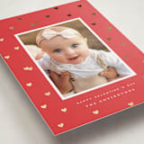 "Repeating Hearts" - Valentine's Day Cards in Red Rose by Hooray Creative - Detail