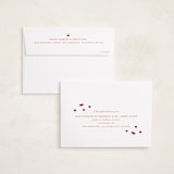"Repeating Hearts" - Valentine's Day Cards in Red Rose by Hooray Creative - FREE Recipient Addressing