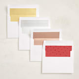 "Repeating Hearts" - Valentine's Day Cards in Red Rose by Hooray Creative - Envelope Liner Options