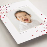 "scattered heart confetti" - Valentine's Day Cards in Cotton by Ellen Schlegelmilch - Detail